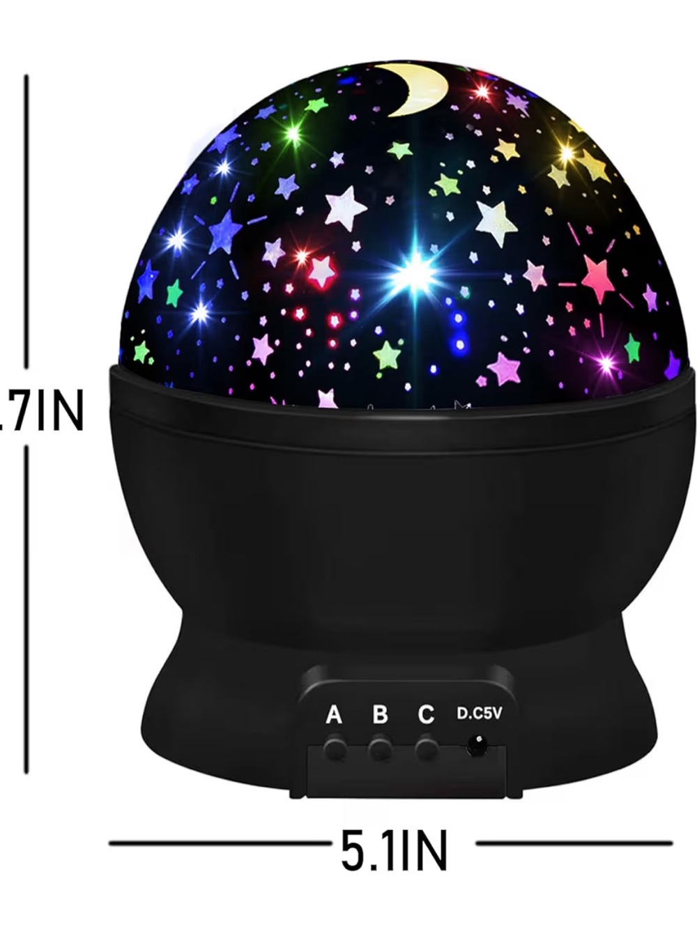 Color Changing 360 Degree Star Projector - Picture 3 of 4
